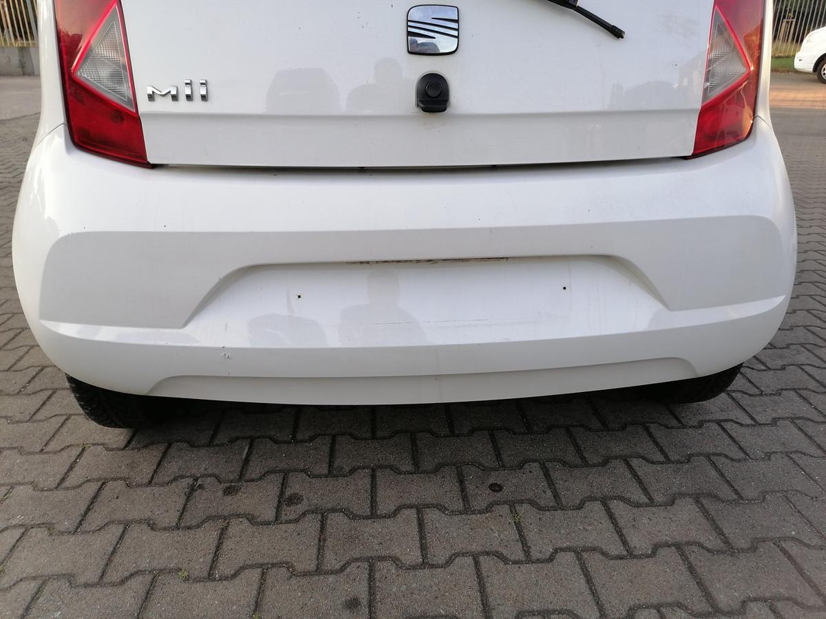 Seat Mii original Sto&szlig;stange Stossf&auml;nger hinten LB9A Candyweiss Bj.2012